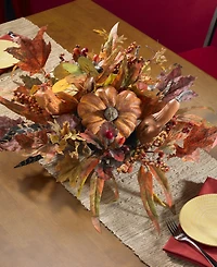 Nearly Natural Harvest Centerpiece