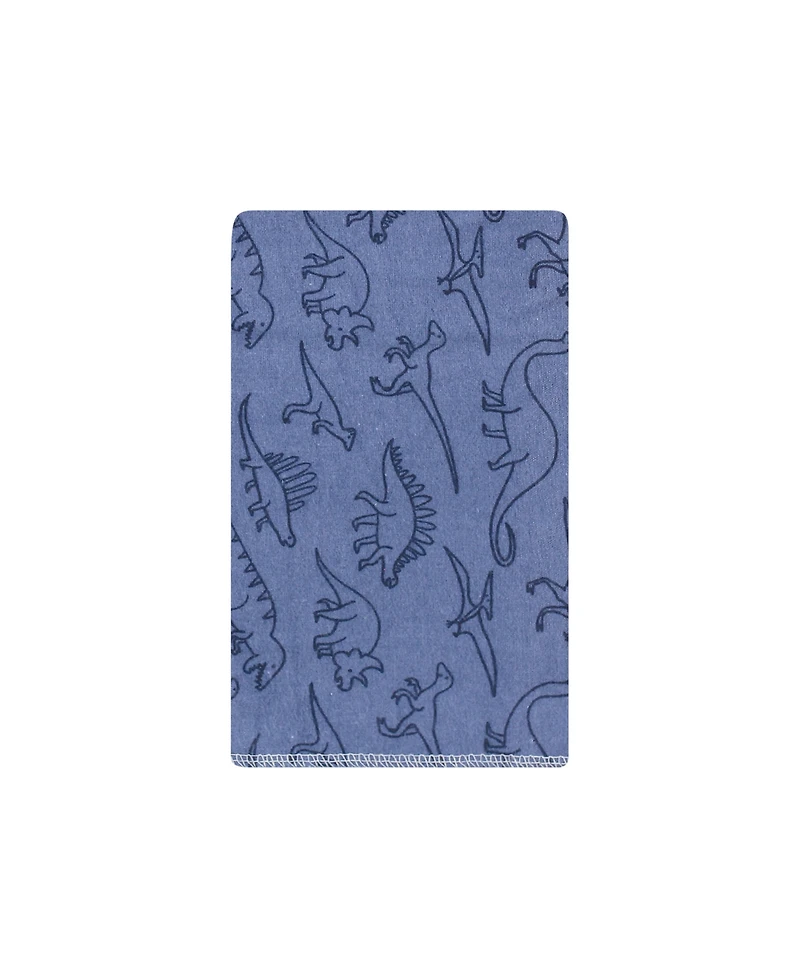 Hudson Baby Boys Ten-Piece Cotton-Poly Flannel Burp Cloth Set Blend