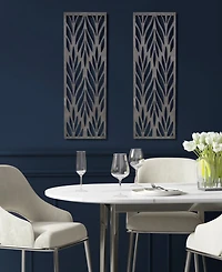 Madison Park Florian Carved Wall Panel Decor Set, 2 Piece