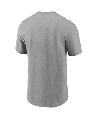 Men's Nike Heathered Gray Houston Texans Primary Logo T-shirt