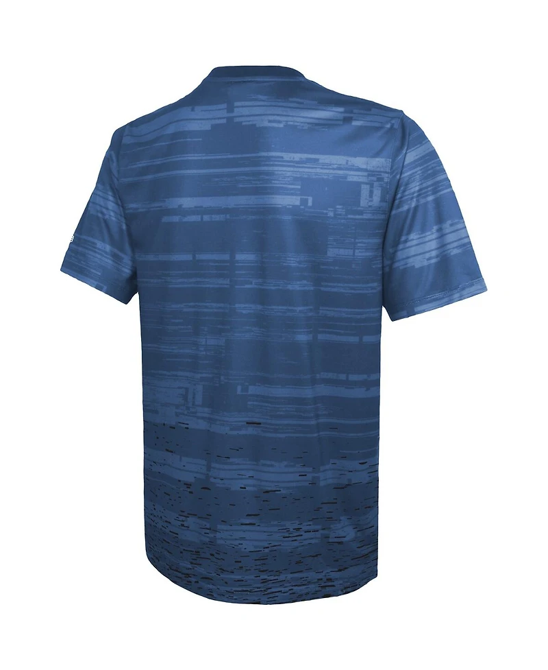 Men's New Era Royal Indianapolis Colts Combine Authentic Sweep T-shirt