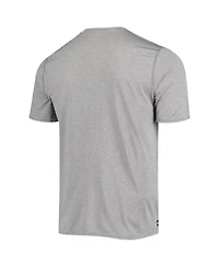 Men's New Era Heathered Gray Los Angeles Chargers Combine Authentic Game On T-shirt