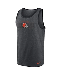Men's Nike Heathered Charcoal Cleveland Browns Tri-Blend Tank Top