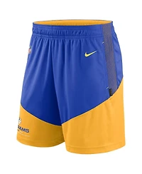 Men's Nike Royal, Gold Los Angeles Rams Primary Lockup Performance Shorts