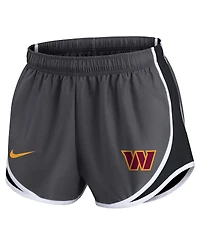 Women's Nike Charcoal Washington Commanders Logo Performance Tempo Shorts