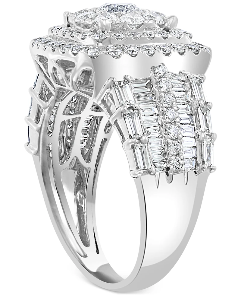 Effy Diamond Halo Cluster Ring (2-1/5 ct. t.w.) in 14k White Gold