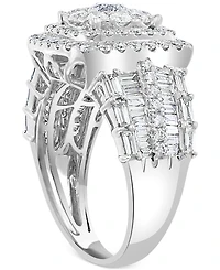 Effy Diamond Halo Cluster Ring (2-1/5 ct. t.w.) in 14k White Gold