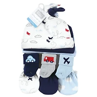 Hudson Baby Baby Boys Hudson Caps, Mittens and Socks Set, Sea Friends, 0-6 Months
