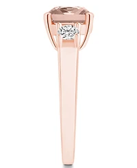 Macy's Morganite (2 ct. t.w.) and Diamond (1/3 Ring 14K Rose Gold