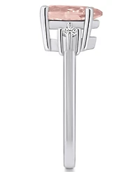 Macy's Morganite and Diamond Ring (1-5/8 ct.t.w 1/10 ct.t.w) 14K White Gold
