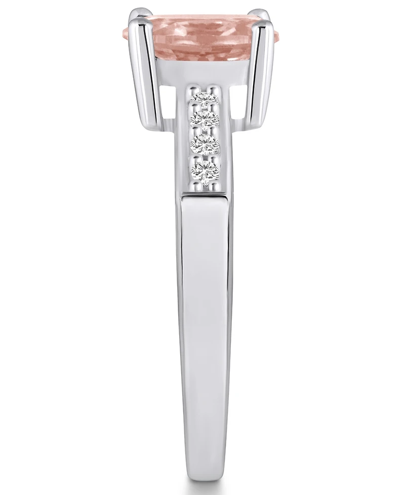 Macy's Morganite and Diamond Ring (1-1/7 ct.t.w 1/8 ct.t.w) 14K Gold