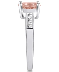Macy's Morganite and Diamond Ring (1-1/7 ct.t.w 1/8 ct.t.w) 14K Gold