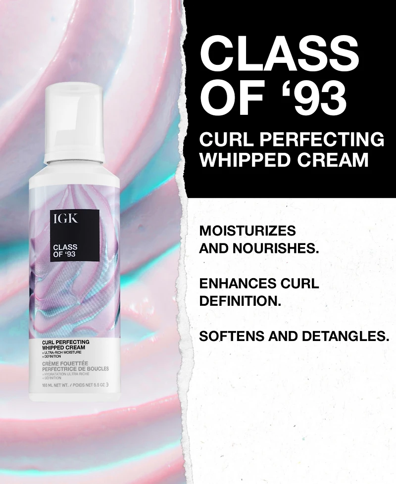 Igk Hair Class Of '93 Curl Perfecting Whipped Cream
