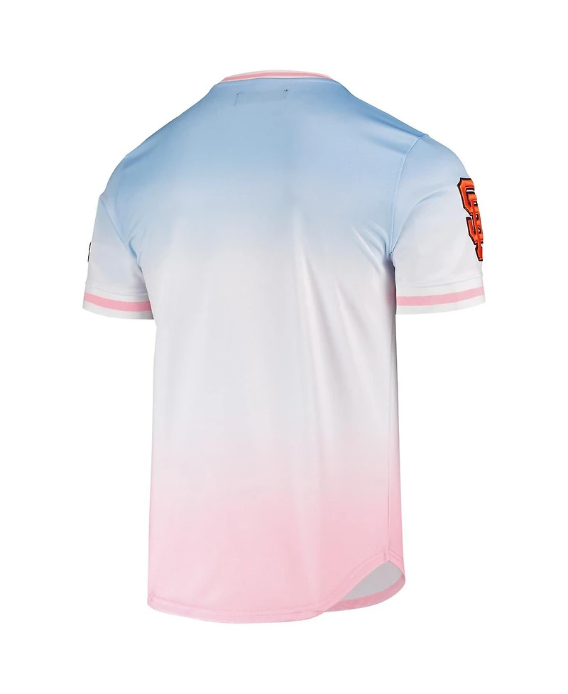 Men's Pro Standard Blue, Pink San Francisco Giants Ombre T-shirt