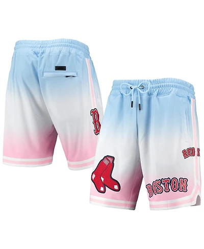 Men's Pro Standard Blue, Pink Boston Red Sox Team Logo Ombre Shorts
