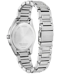 Citizen Eco-Drive Women's Crystal Stainless Steel Bracelet Watch 34mm