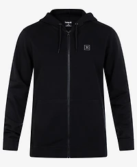 Hurley Men's Icon Chest Logo Full Zip Hooded Sweatshirt