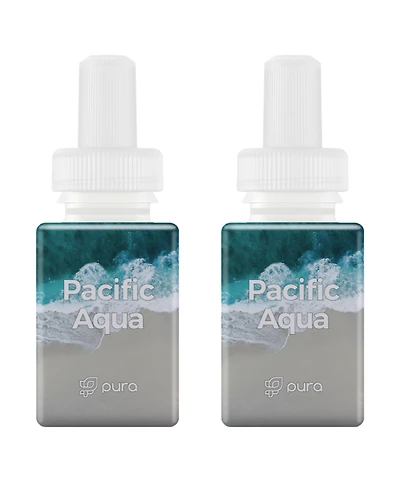 Pura - Pacific Aqua Smart Home Air Diffuser Fragrance- Smart Home Scent Refill - Up to 120-Hours of Premium Fragrance per Refill