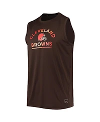 Men's Msx by Michael Strahan Brown Cleveland Browns Rebound Tank Top