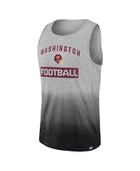 Men's Fanatics Heathered Gray and Black Washington Commanders Our Year Tank Top