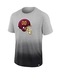 Men's Fanatics Heathered Gray, Black Washington Football Team Team Ombre T-shirt