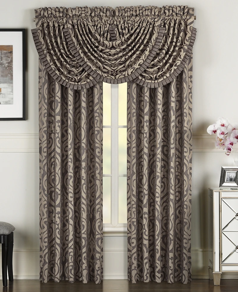 J Queen New York Astoria Waterfall Window Valance, 49" x 33"