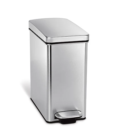 simplehuman 10 Liter Profile Step Bathroom Trash Can with Soft-Close Lid