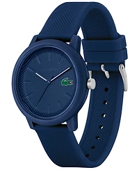 Lacoste Men's L.12.12 Blue Silicone Strap Watch 42mm
