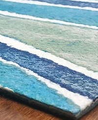 Liora Manne' Visions Iii Wave 2'3" x 8' Runner Outdoor Area Rug
