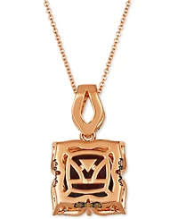 Le Vian Pomegranate Garnet (5-1/4 ct. t.w.) & Diamond (5/8 ct. t.w.) Adjustable 20" Pendant Necklace in 14k Rose Gold