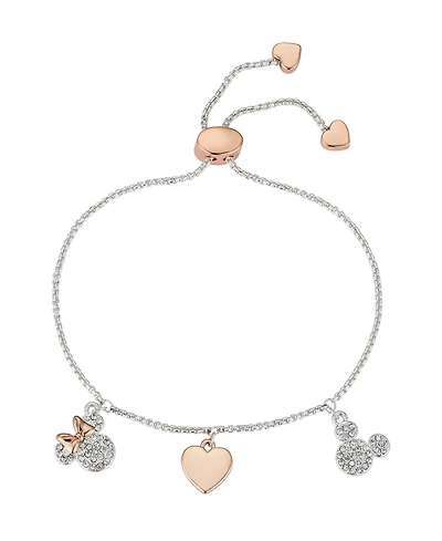 Disney Crystal Charm Bolo Bracelet (0.01 ct. t.w.) in 14K Gold Flash Plated