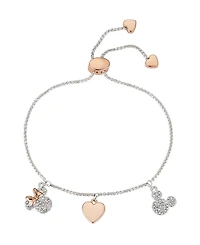 Disney Crystal Charm Bolo Bracelet (0.01 ct. t.w.) in 14K Gold Flash Plated