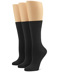 Hue Women's 3-Pk. Ultra-Smooth Crew Socks