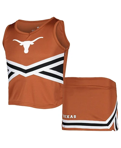 Big Girls Colosseum Texas Orange Texas Longhorns Carousel Cheerleader Set
