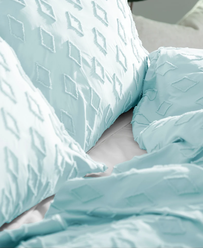 Southshore Fine Linens Gemma 3 Piece Textured Duvet Cover Set