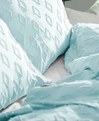 Southshore Fine Linens Gemma 3 Piece Textured Duvet Cover Set