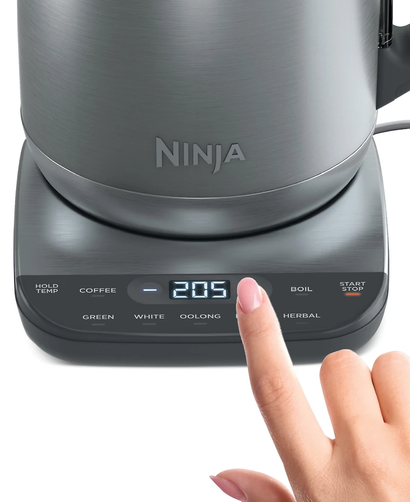 Ninja Precision Temperature 7-Cup Electric Kettle, KT200