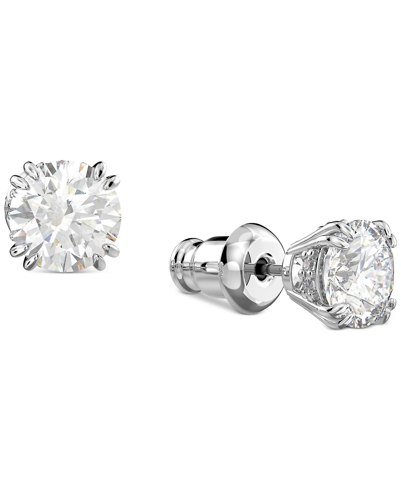 Swarovski Silver-Tone Constella Crystal Stud Earrings