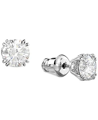 Swarovski Silver-Tone Constella Crystal Stud Earrings
