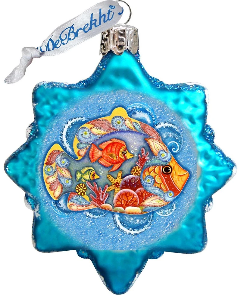 Designocracy Under the Sea Mercury Holiday Ornaments, Set of 3