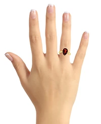 Macy's Garnet (3-1/3 ct. t.w.) Ring 14K Yellow Gold