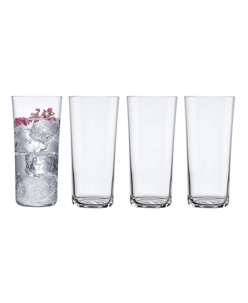 Nude Glass Savage High Ball Glasses, Set of 4