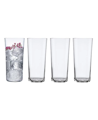 Nude Glass Savage High Ball Glasses, Set of 4
