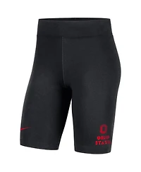 Women's Nike Black Ohio State Buckeyes Essential Tri-Blend Bike Shorts