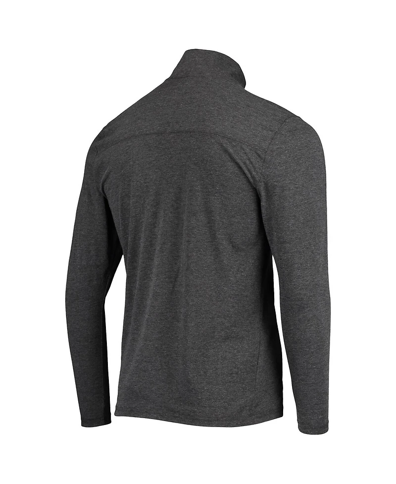 Men's Champion Heathered Black Texas A&M Aggies 12th Man Centennial Field Day Quarter-Zip Jacket