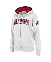 Women's Stadium Athletic Alabama Crimson Tide Arched Name Full-zip Hoodie
