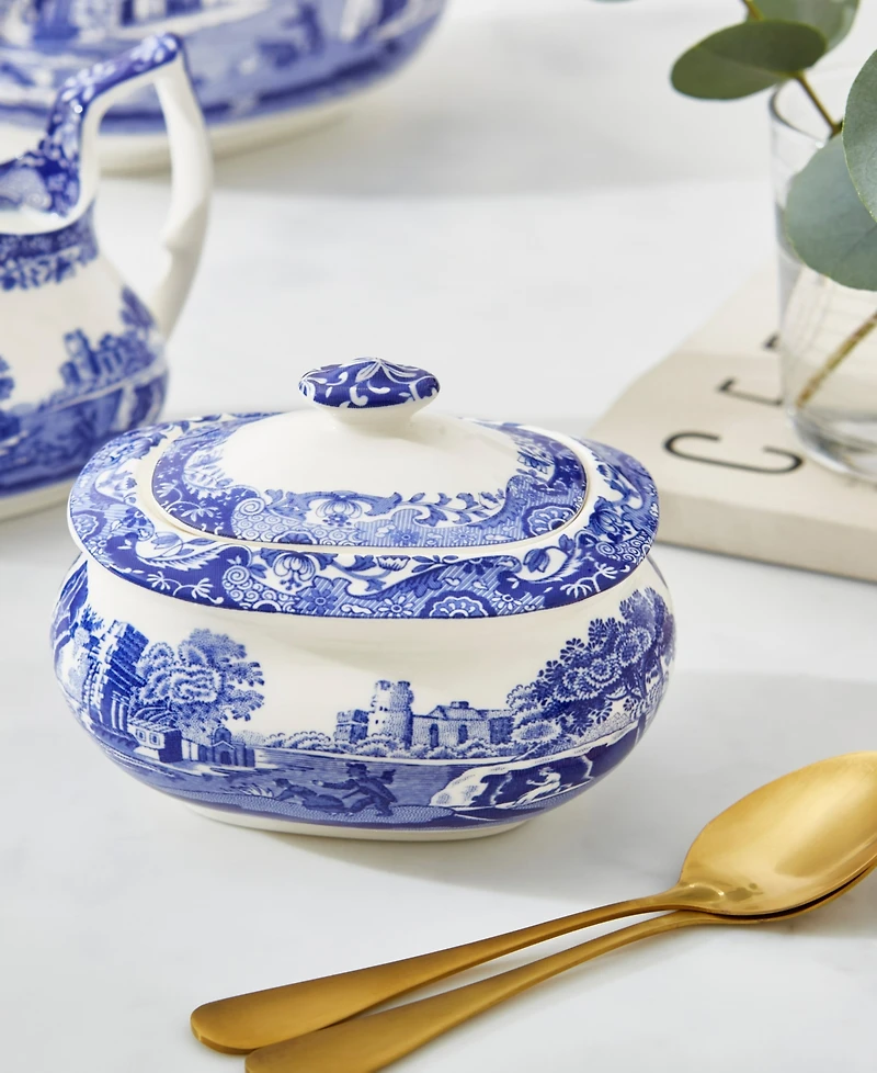 Spode Blue Italian Sugar Bowl