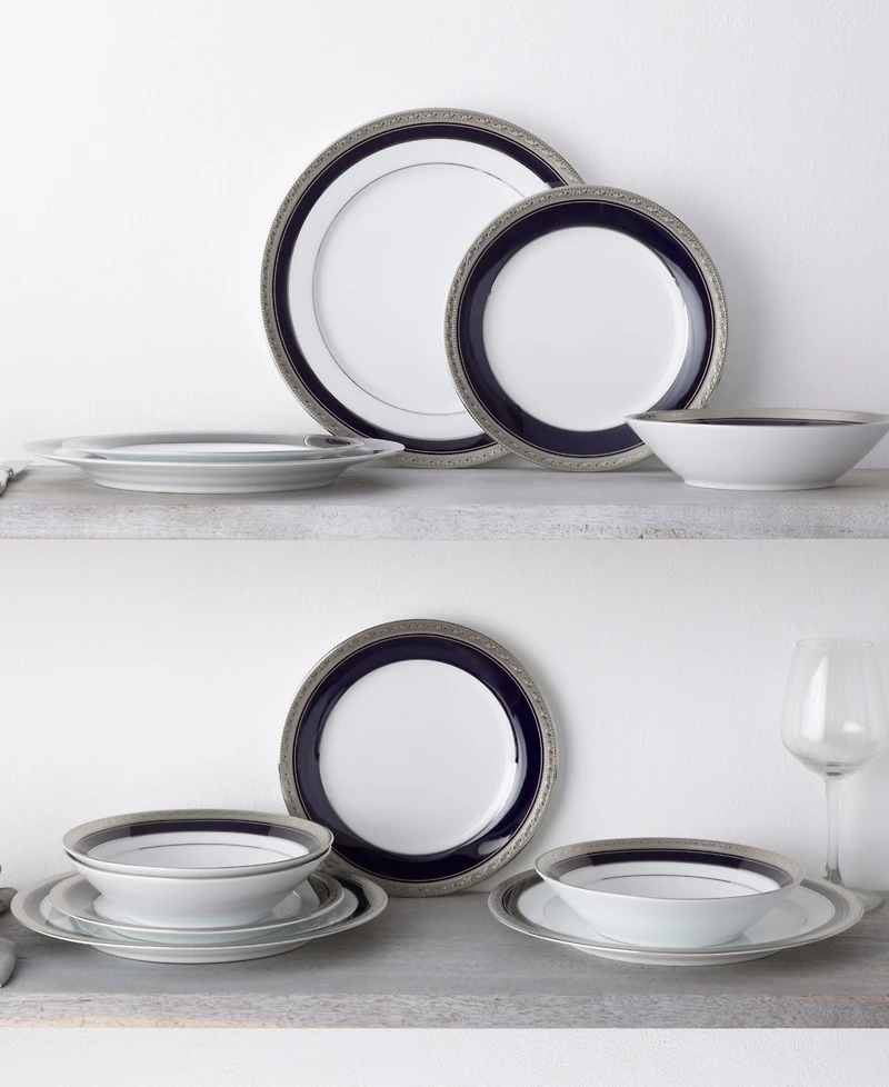 Noritake Crestwood Cobalt 12 Piece Set, Service For 4
