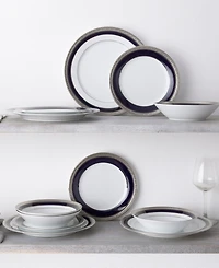 Noritake Crestwood Cobalt 12 Piece Set, Service For 4