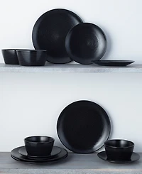 Colorscapes Swirl Coupe 12 Piece Dinnerware Set